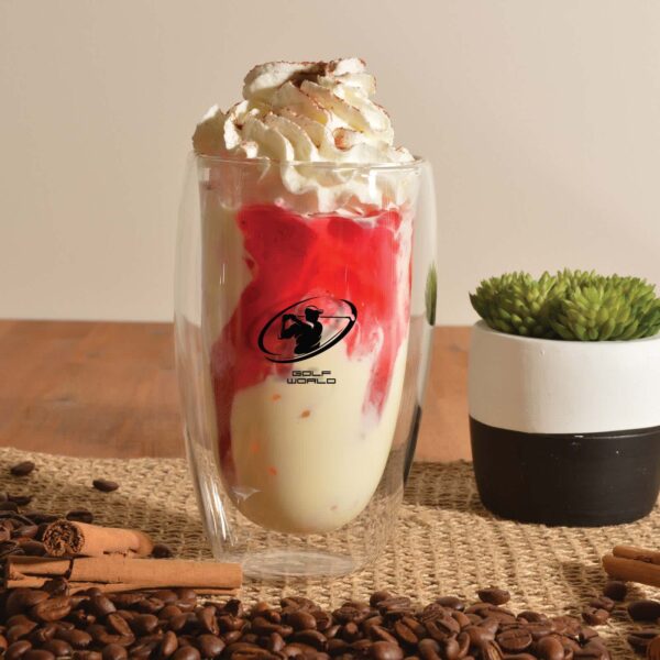 Sierra 450ml Double Wall Glass Cup - Image 4