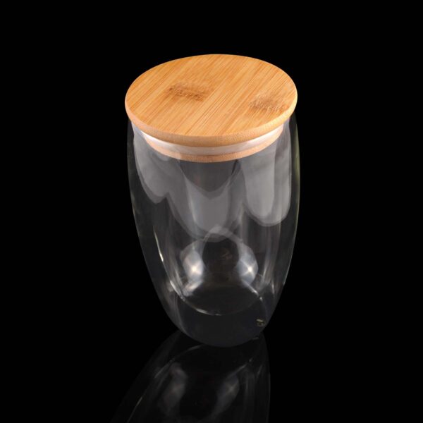 Sierra 450ml Double Wall Glass Cup - Image 6
