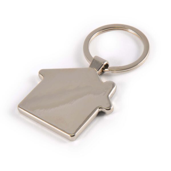 House Bamboo Zinc Keytag - Image 3