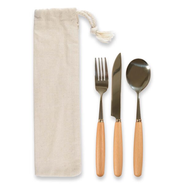 Savour Cutlery Set in Pouch - Image 2
