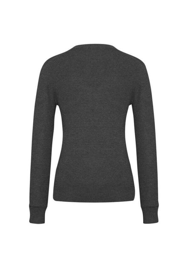 Womens V-Neck Knit Pullover - Image 7