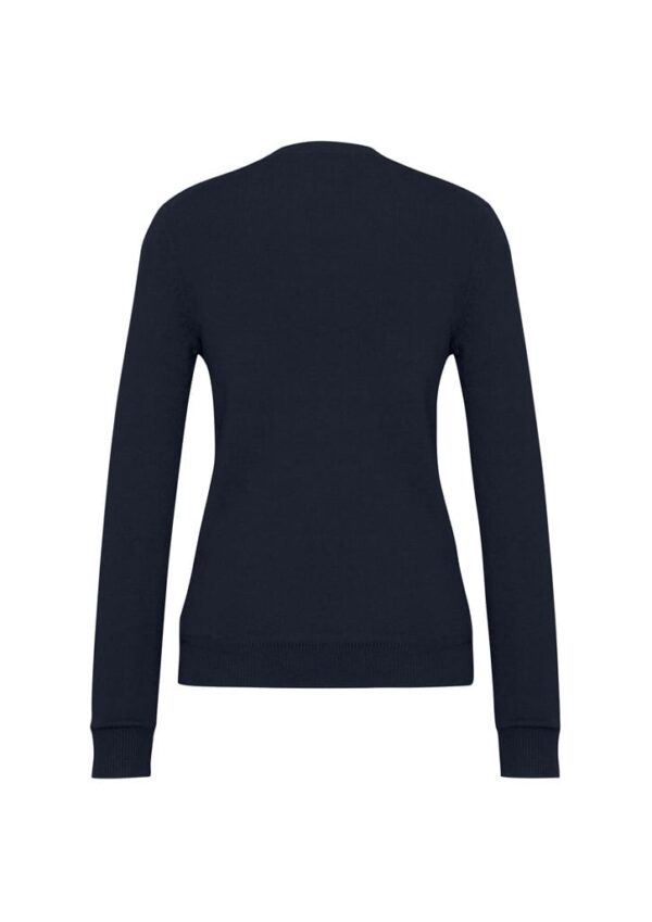 Womens V-Neck Knit Pullover - Image 3