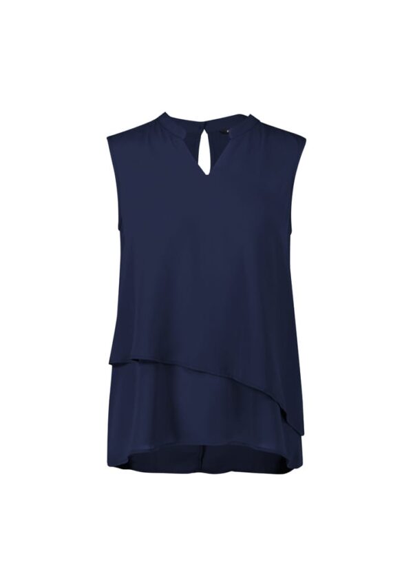Womens Seville Sleeveless Layered Blouse - Image 2