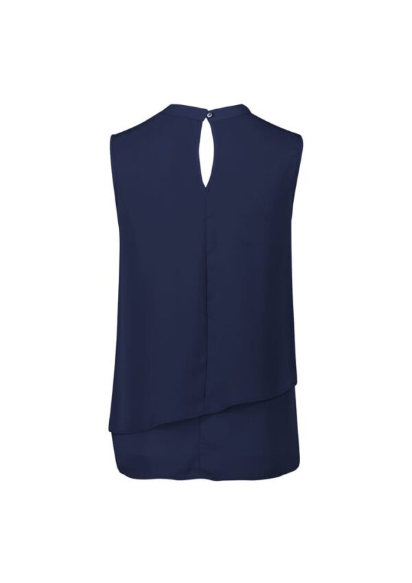 Womens Seville Sleeveless Layered Blouse - Image 3