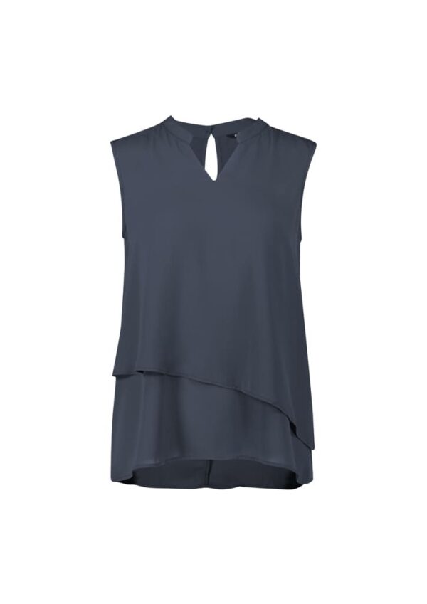 Womens Seville Sleeveless Layered Blouse - Image 4
