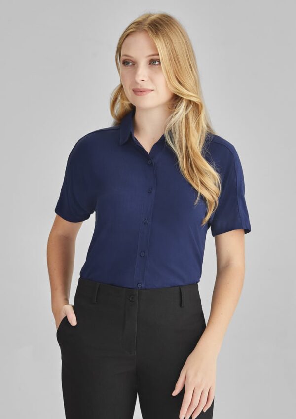 Womens Dahlia Short Sleeve Blouse
