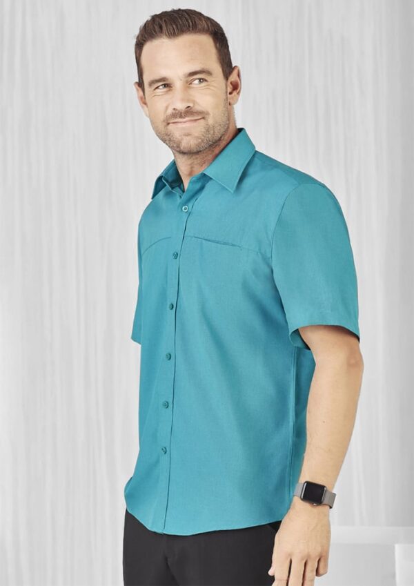 Oasis Mens Plain Short Sleeve Shirt - Image 10