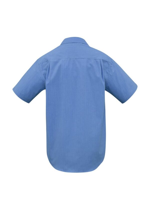 Mens Micro Check Short Sleeve Shirt - Image 3