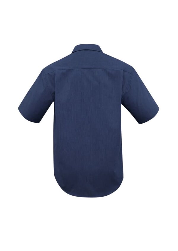 Mens Micro Check Short Sleeve Shirt - Image 5
