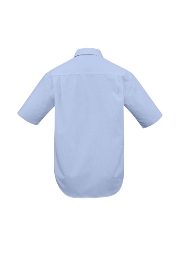 Mens Micro Check Short Sleeve Shirt - Image 7