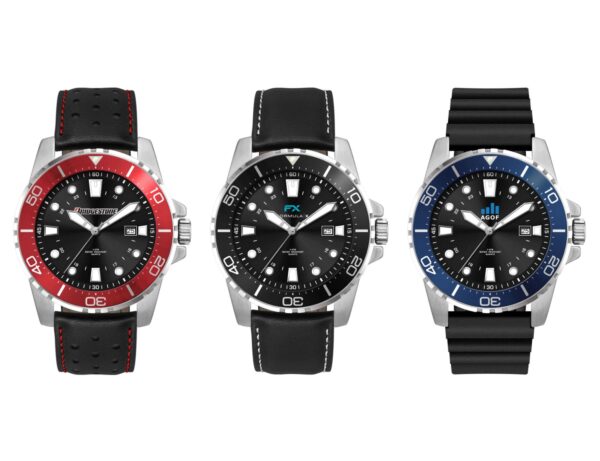 Sports Watch, Leather or Silicone Strap