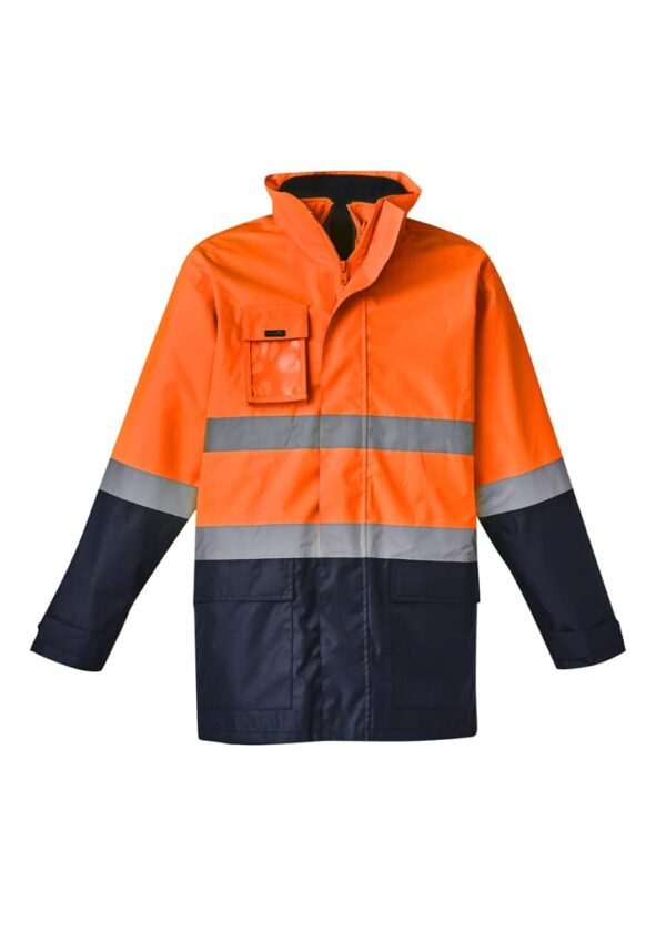Mens Hi Vis Basic 4 In 1 Waterproof Jacket - Image 2