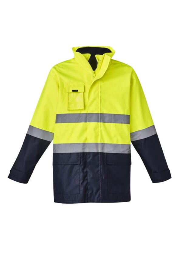 Mens Hi Vis Basic 4 In 1 Waterproof Jacket - Image 4