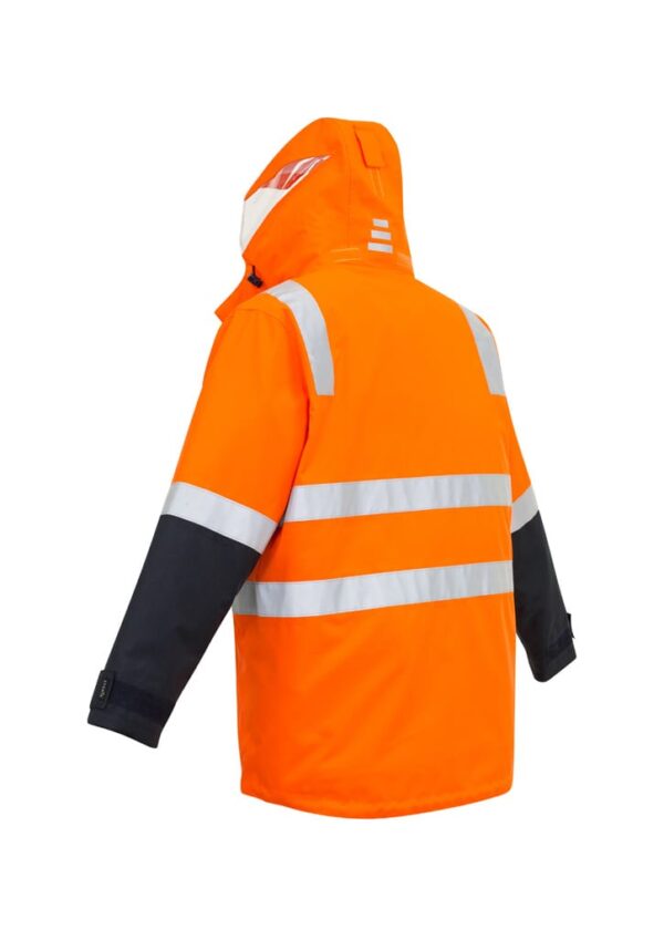 Mens Hi Vis 4 In 1 Waterproof Jacket - Image 3