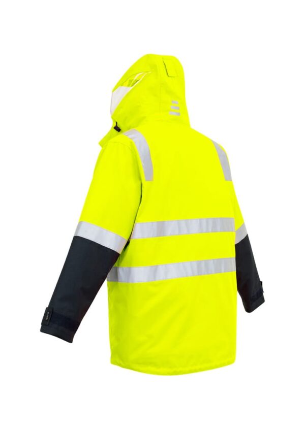 Mens Hi Vis 4 In 1 Waterproof Jacket - Image 7