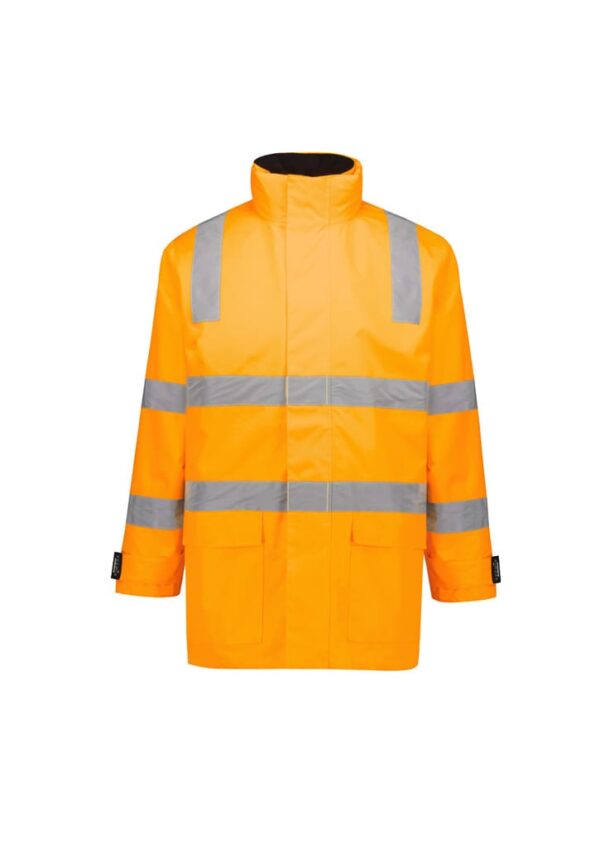 Unisex Hi Vis VIC Rail 4 In 1 Waterproof Jacket - Image 2