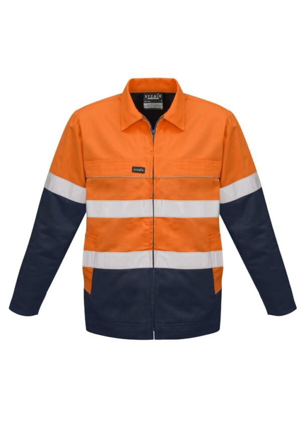 Mens Hi Vis Cotton Drill Jacket - Image 4