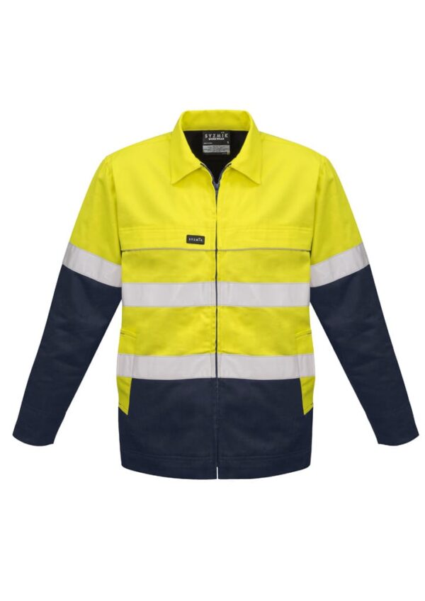 Mens Hi Vis Cotton Drill Jacket - Image 2