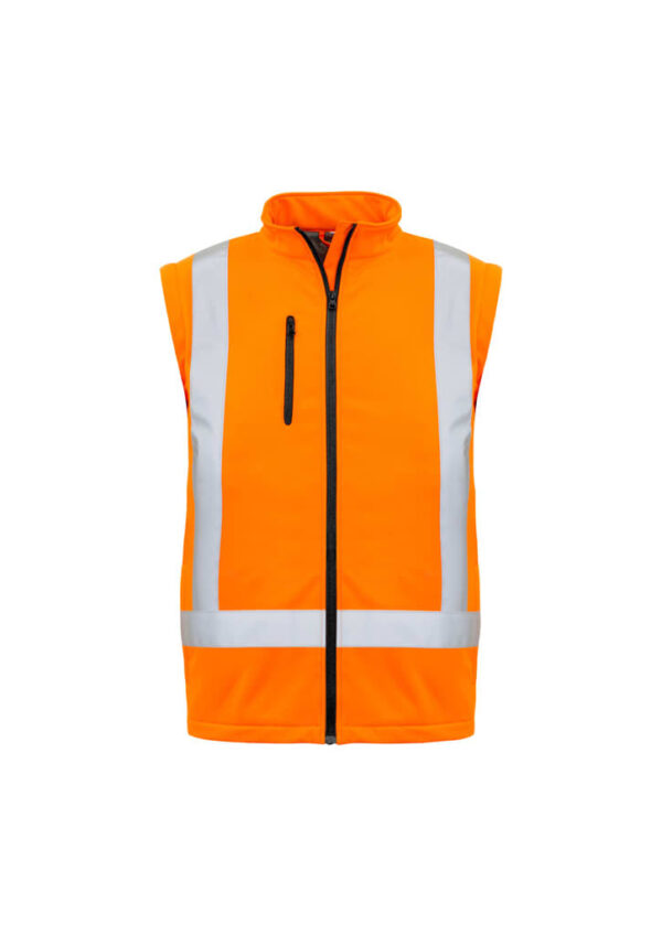 Unisex Hi Vis X Back 2 In 1 Softshell Jacket - Image 4