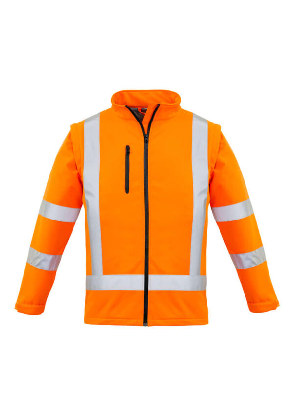 Womens Hi Vis NSW Rail X Back 2 In 1 Softshell Jacket - Image 2