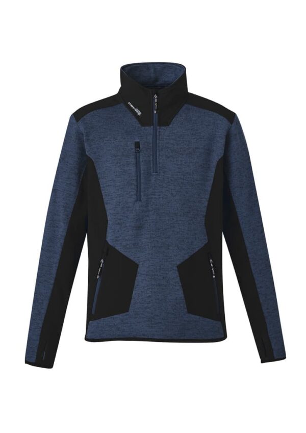 Unisex Streetworx Reinforced Knit 1/2 Zip Pullover - Image 2