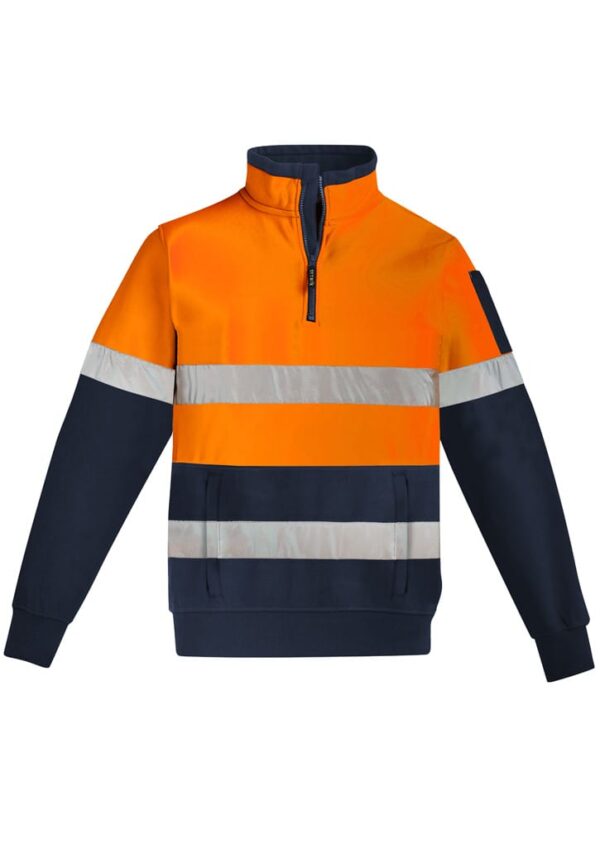 Unisex Hi Vis 1/4 Zip Pullover - Hoop Taped - Image 2
