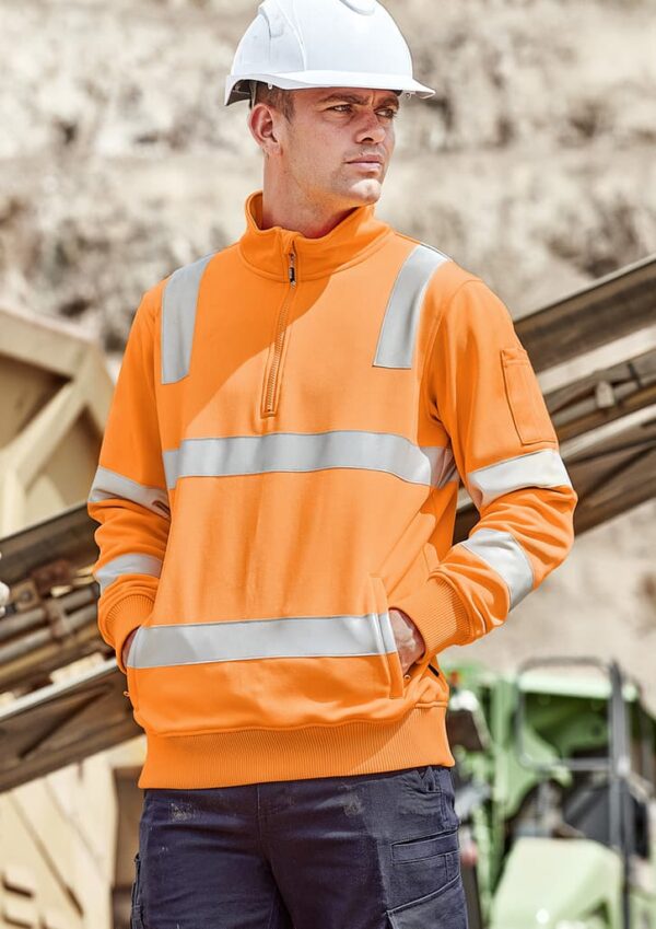 Unisex Hi Vis VIC Rail 1/4 Zip Pullover