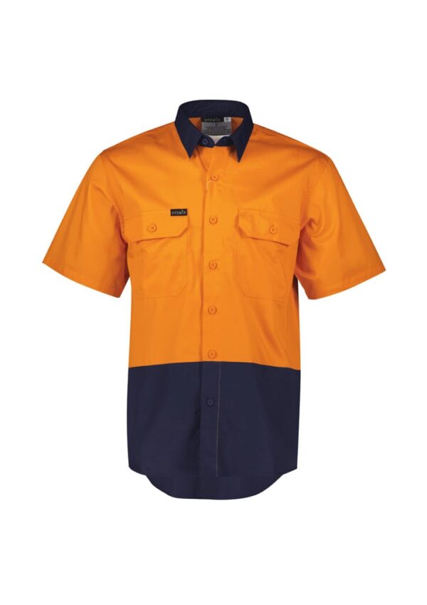 Mens Hi Vis Short Sleeve Shirt - Image 2