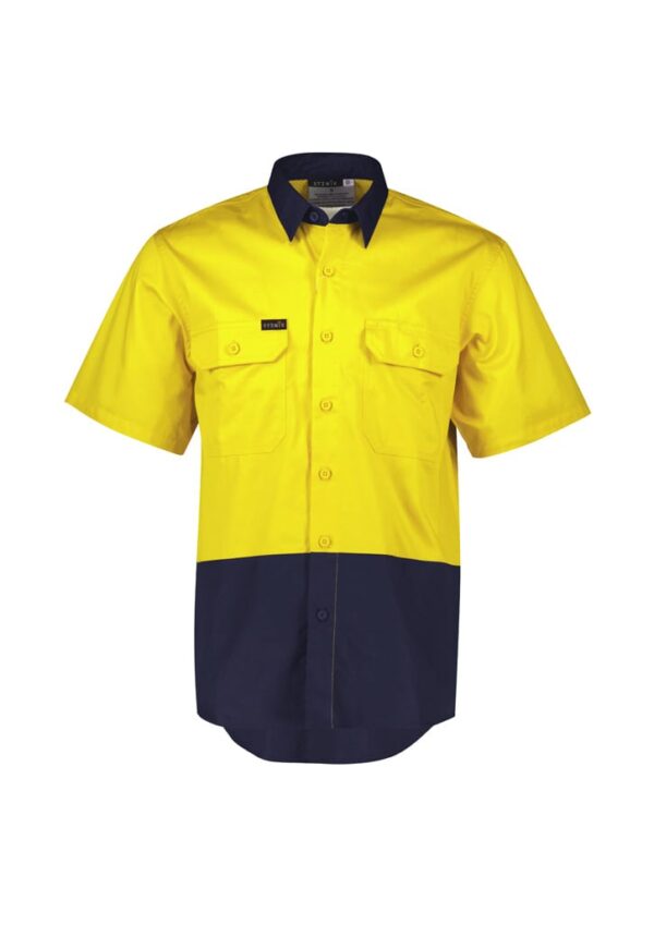 Mens Hi Vis Short Sleeve Shirt - Image 4