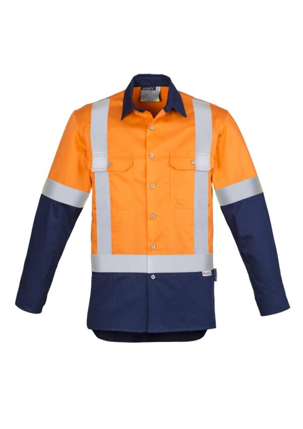 Mens Industrial Long Sleeve Shirt - Shoulder Taped - Image 2
