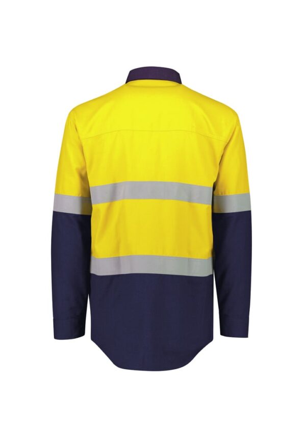 Mens Orange Flame Lightweight Ripstop Spliced Shirt - Hoop Taped - Image 5