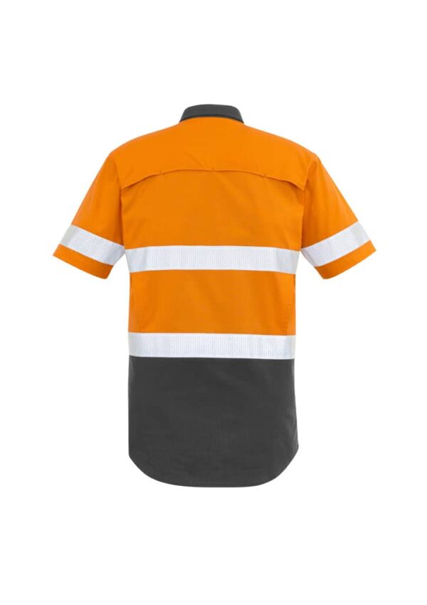 Mens Rugged Cooling Hi Vis Taped Short Sleeve Shirt - Image 9
