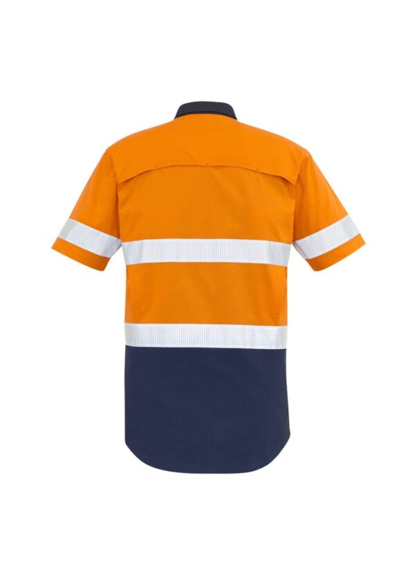 Mens Rugged Cooling Hi Vis Taped Short Sleeve Shirt - Image 3